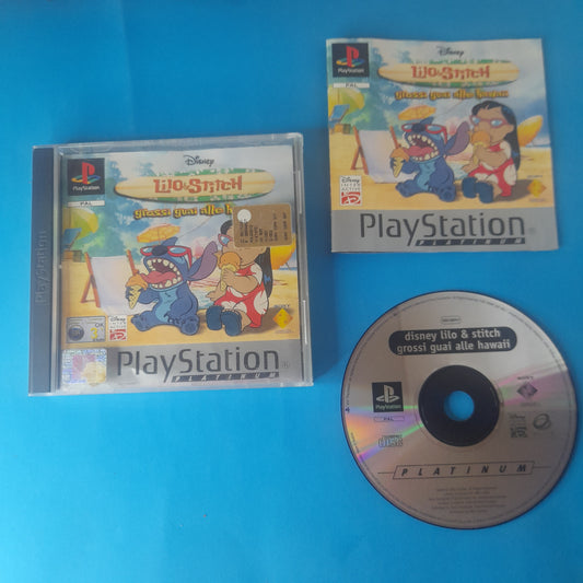 Disney - Lilo & Stitch - Grossi Guai Alle Hawaii - Playstation 1 - ps1 - Platinum