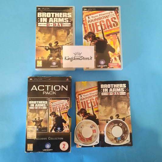 Action Pack - Brothers in Arms / Tom Clancy's Rainbow Six Vegas - Box Cofanetto da Collezione - Playstation Portable PSP