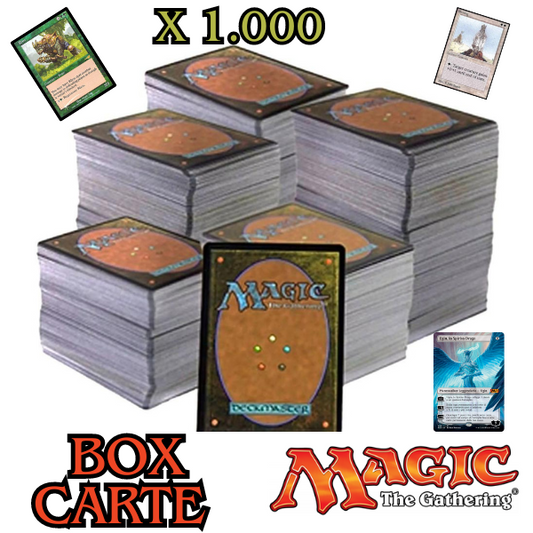 MEGA LOTTO x1000 CARTE MAGIC THE GATHERING BOX SET: RARE - FOIL - COMUNI - NON COM.
