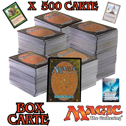 LOTTO 500 CARTE MAGIC THE GATHERING BOX SET: RARE - FOIL - COMUNI - NON COM.