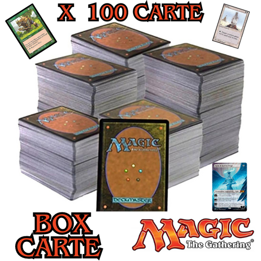 LOTTO 100 CARTE MAGIC MAGIC THE GATHERING : RARE - FOIL - COMUNI - NON COM.