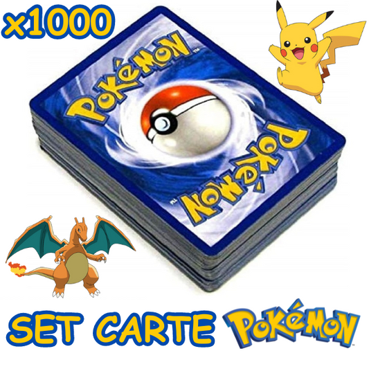 MEGA LOTTO 1000 Carte Pokemon RARE - HOLO - V - VMAX - G - EX - FULLART