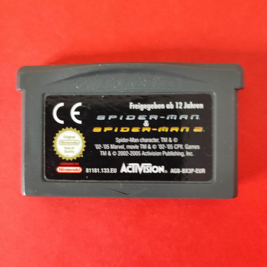 Spider-Man 1 &amp; Spider-Man 2 - Nintendo Game Boy Advance